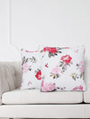 Floral Printed Pink Medium Cushion Covers - Set of 2