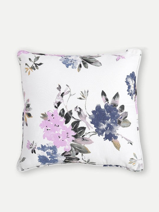 Floral Printed Blue Large Cushion Covers - Set of 2