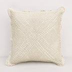 Crochet Ivory Cushion Covers Pack of 2