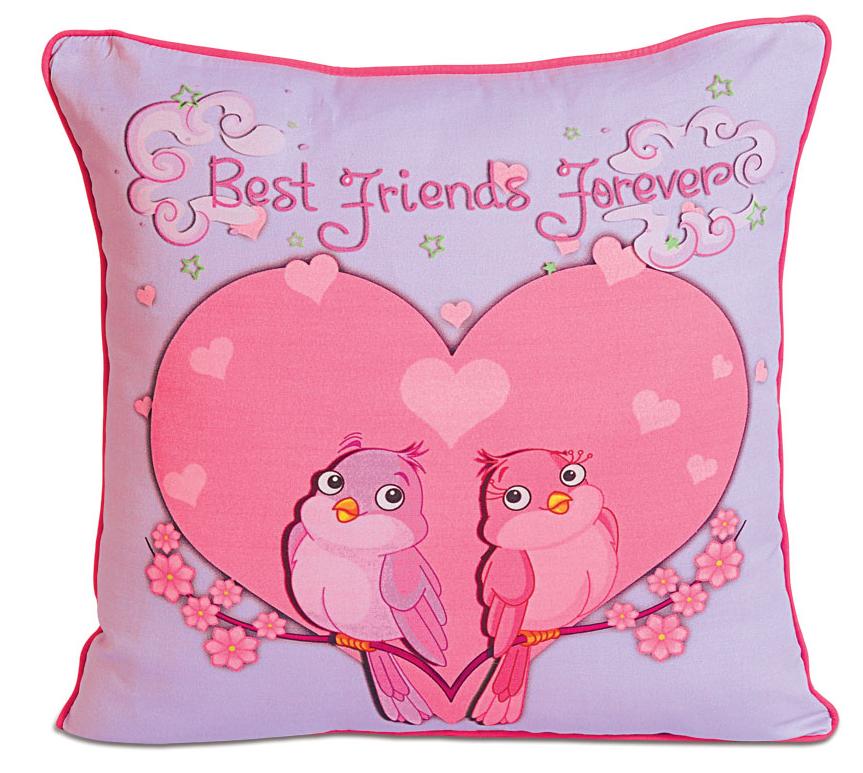 Best Friends Forever Birds Cushion Covers – Pack of 2 Cute Kids Room Décor