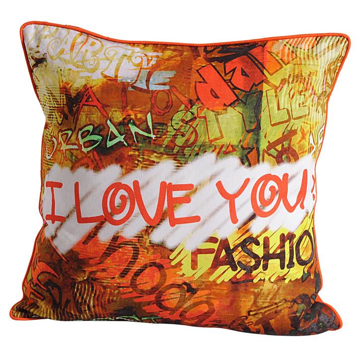Urban Graffiti I Love You Cushion Covers – Pack of 2 Funky Room Decor