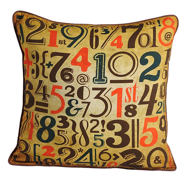 Crazy Numbers Cushion Covers – Pack of 2 Funky & Modern Room Décor