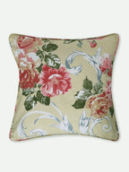 Floral Printed Green Large Cushion Covers - Set of 2