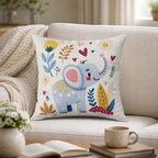 Swayam Multicolour Animal Printed Cushion Covers Set of 3 (16x16 Inches)