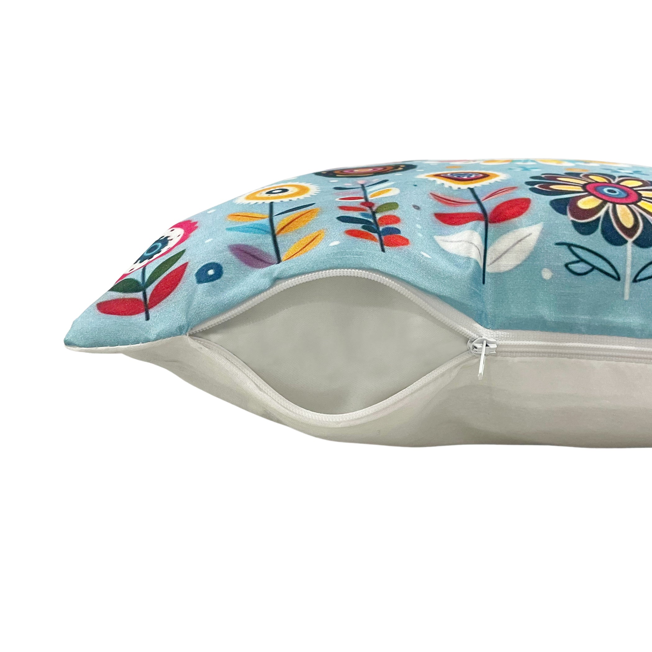 Swayam Multicolour Animal Printed Cushion Covers Set of 6 (16x16 Inches)