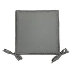 Premium Soft Grey Chair Pads – Pack of 4, Comfortable Cushions with Tie–Ups for Dining & Study Chairs