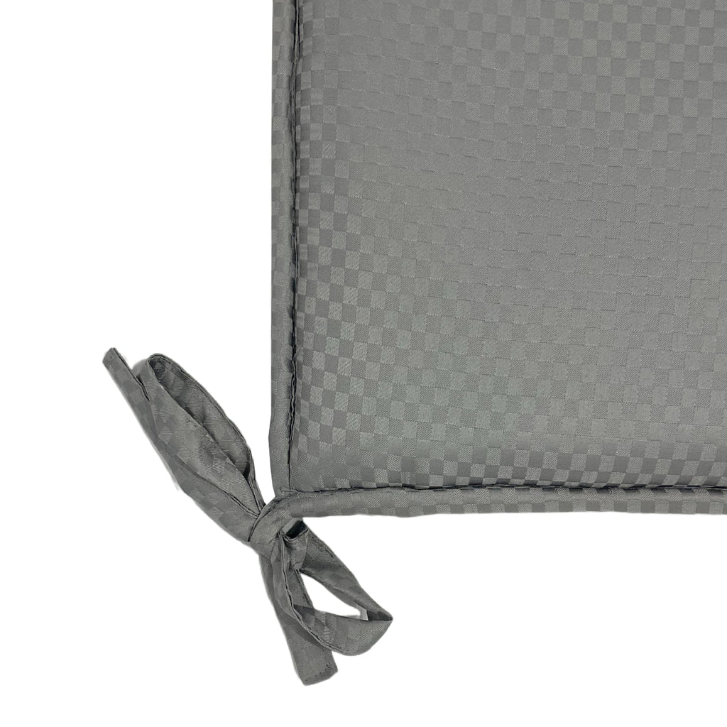 Premium Soft Grey Chair Pads – Pack of 4, Comfortable Cushions with Tie–Ups for Dining & Study Chairs