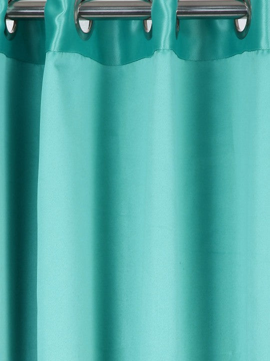 Premium Blackout Solid Teal Door Curtains