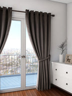 Premium Blackout Solid Chocolate Brown Door Curtains