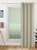 Solid Beige Door Curtain – 7.5 ft | Eyelet Style | Soft Neutral Elegance