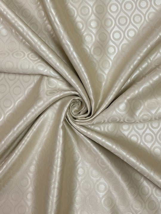 Solid Beige Door Curtain – 7.5 ft | Eyelet Style | Soft Neutral Elegance