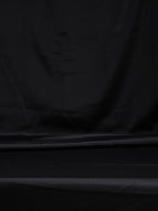 Navy Blue Damask Top Border Door Curtain – 7.5 ft | Eyelet Style | Elegant Contrast Design