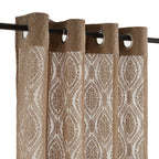 Beige Grace Sheer Lace Window Curtain