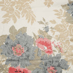 Premium Floral Beige Jacquard Door Curtain