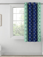 Premium Floral Golden Blackout Door Curtains