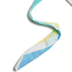 Premium Geometric Blue and Yellow Printed Door Curtain
