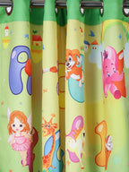 Alphabet Adventure Kids Door Curtain – Pack of 1 Colourful Learning Theme