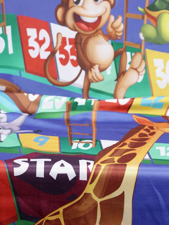 Playful Jungle Snakes & Ladders Theme Kids Door Curtain – Pack of 1