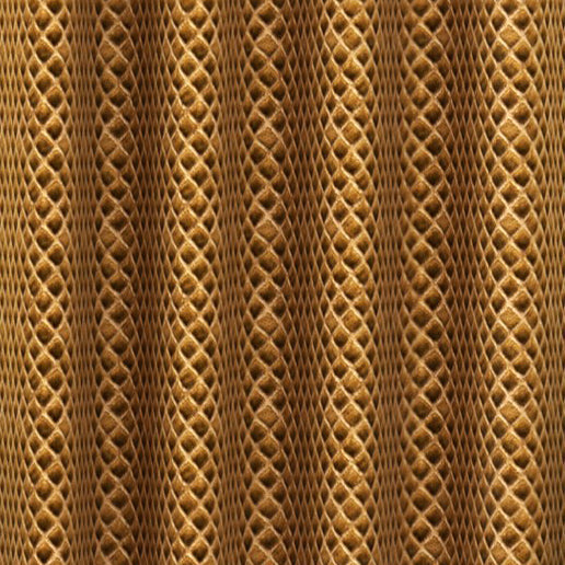 Velvet Geometric Brown Door Curtains – Set of 2