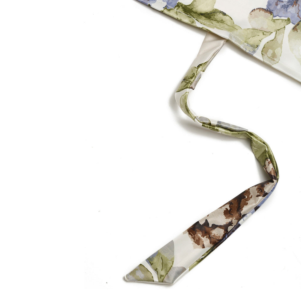 Botanical Bloom Floral Curtains – Lilac & Olive Green, Set of 2
