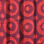 Premium Geometric Red Jacquard Door Curtain
