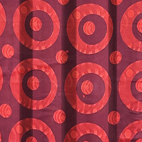 Premium Geometric Red Jacquard Door Curtains – Set of 2