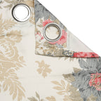 Premium Floral Beige Jacquard Door Curtains – Set of 2