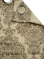 Premium Beige Printed Door Curtains – Set of 2