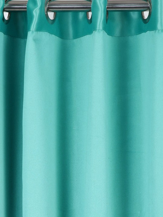 Premium Blackout Solid Teal Long Door Curtains