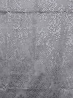 Jacquard Damask Charcoal Grey Long Door Curtains