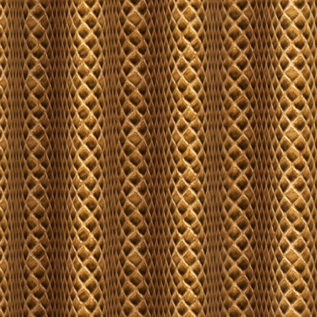 Velvet Geometric Brown Long Door Curtains
