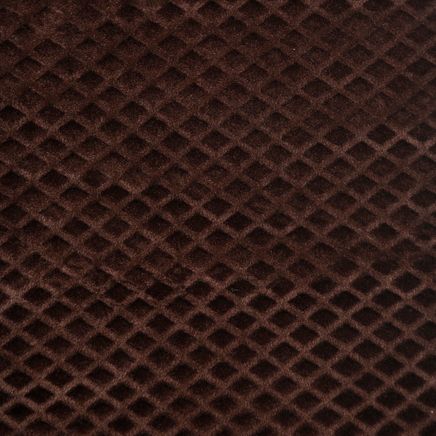 Velvet Geometric Chocolate Brown Long Door Curtains