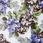 Botanical Bloom Floral Curtains – Lilac & Olive Green