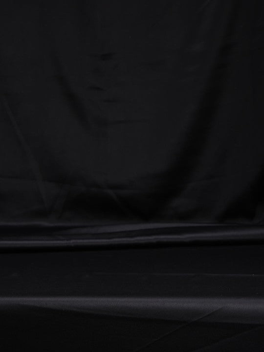 Navy Blue Damask Top Border Long Door Curtain – 9 ft | Eyelet Style | Elegant Contrast Design