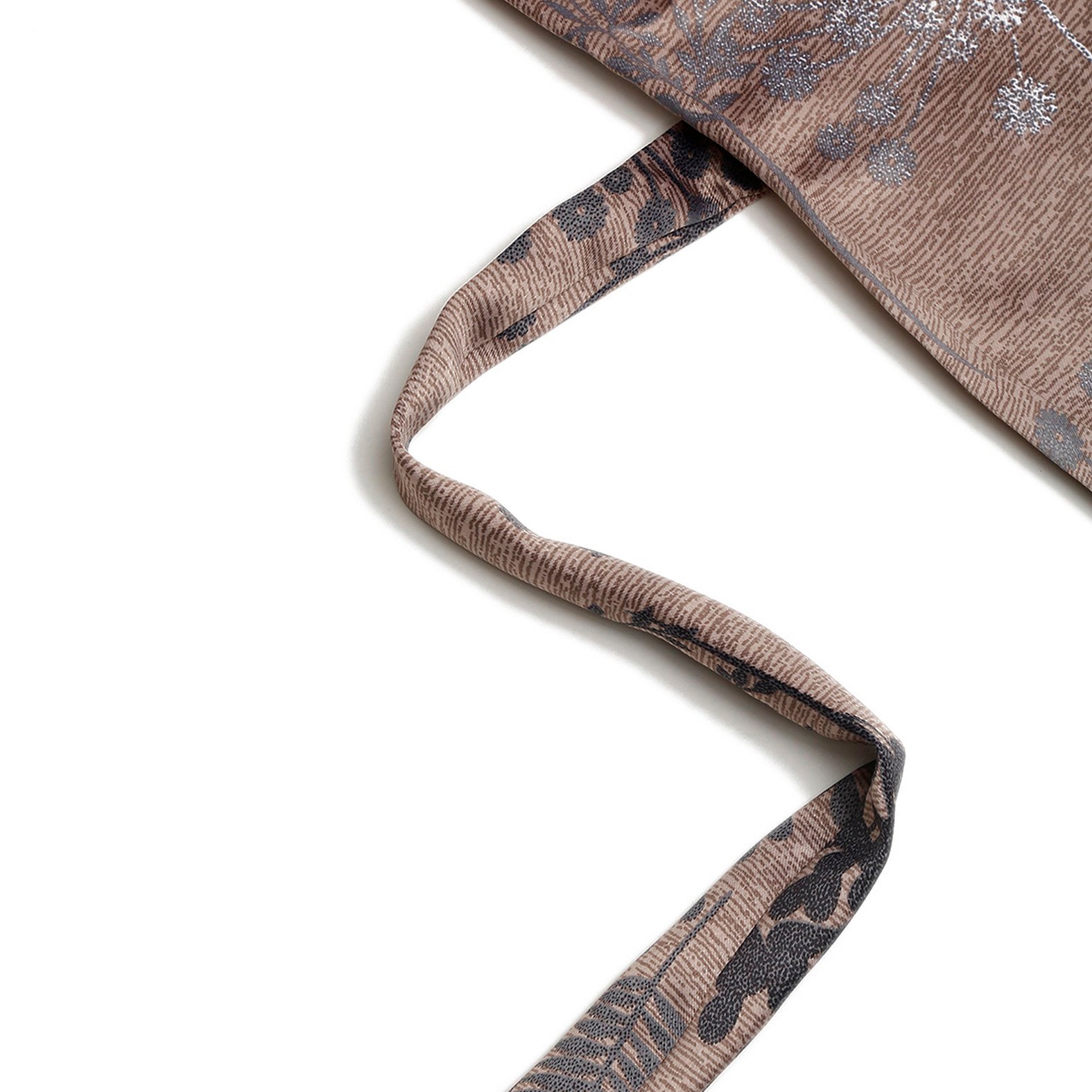 Premium Jacquard Botanical Fern Brown Long Door Curtain