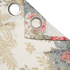 Premium Floral Beige Jacquard Long Door Curtain
