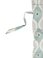 Premium Geometric Teal Printed Long Door Curtain