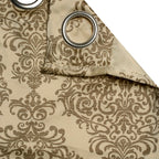 Premium Beige Printed Long Door Curtains