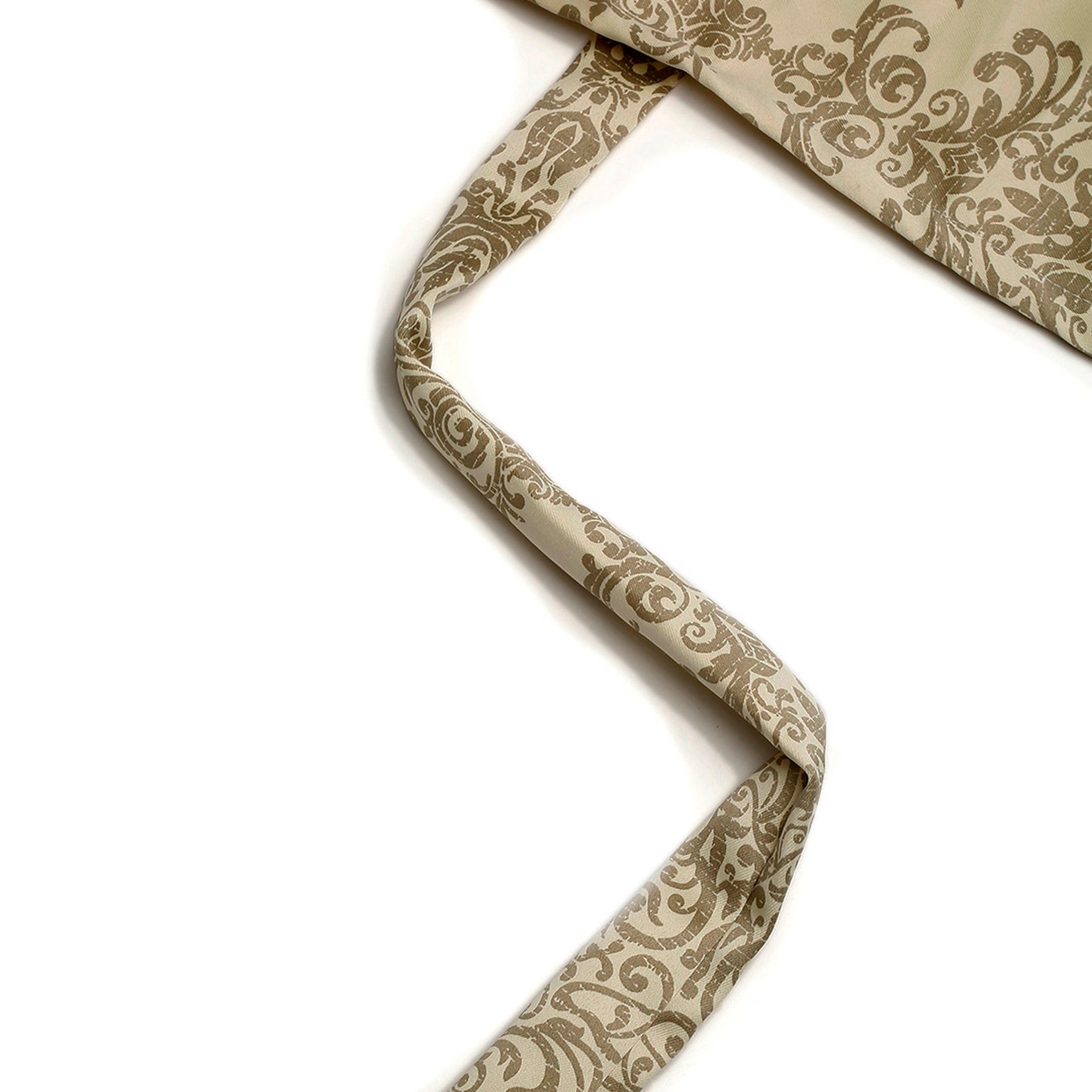 Premium Beige Printed Long Door Curtains