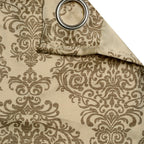 Premium Beige Printed Long Door Curtains