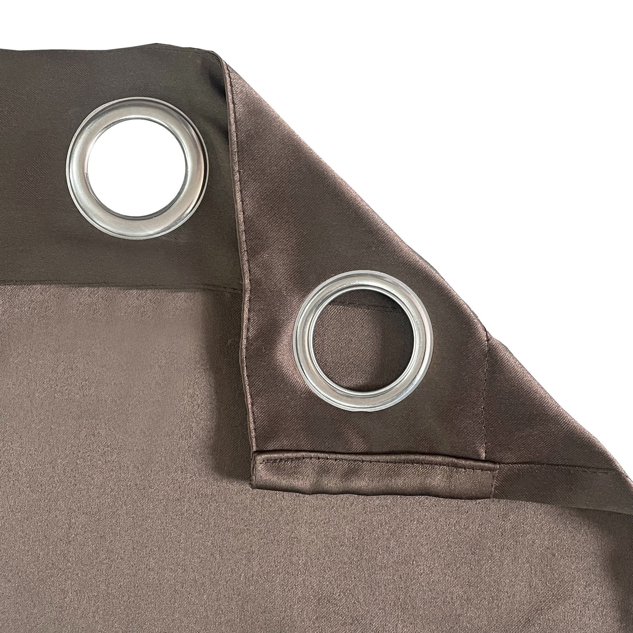 Premium Blackout Solid Chocolate Brown Long Door Curtains – Set of 2