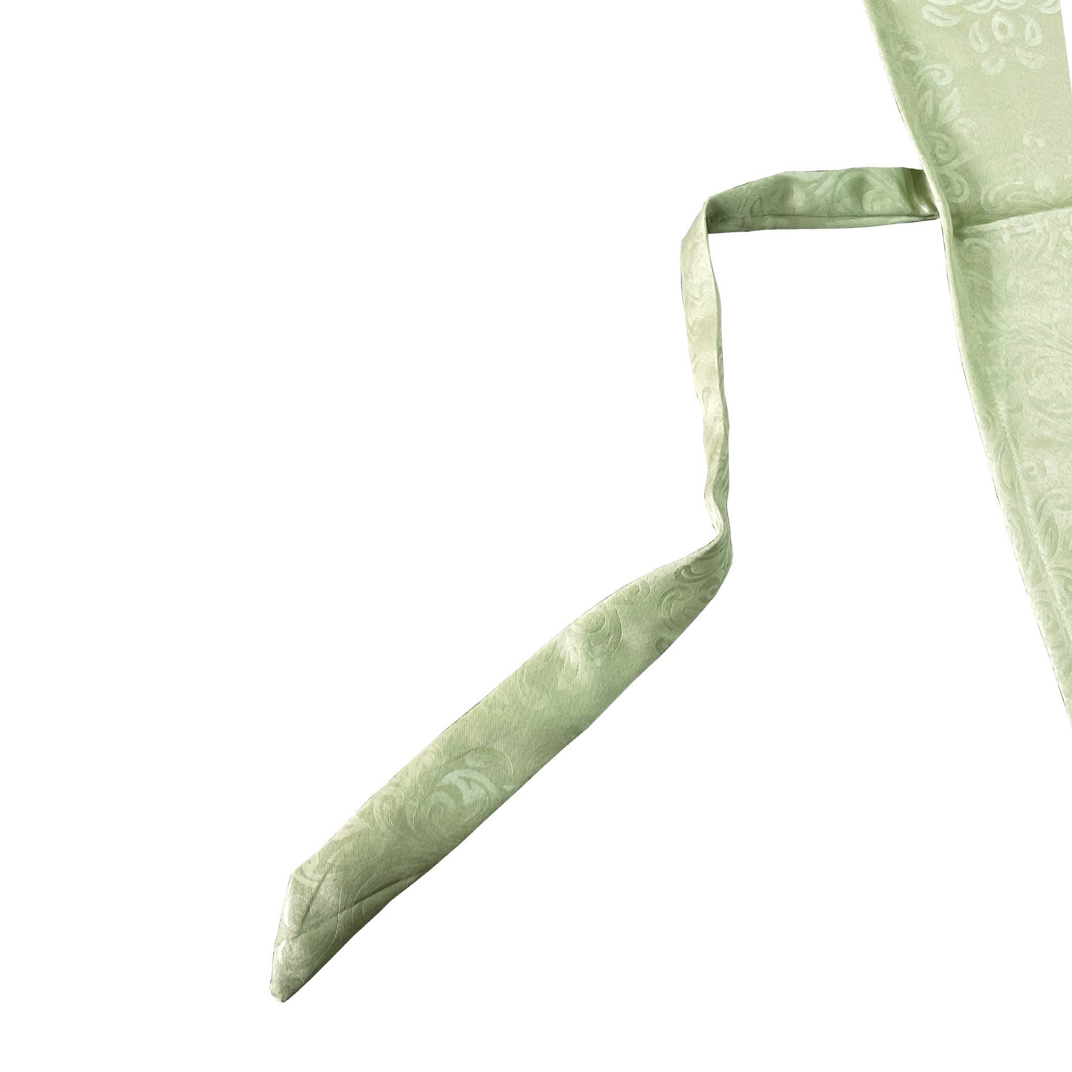 Jacquard Damask Mint Green Long Door Curtains – Set of 2