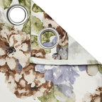 Botanical Bloom Floral Curtains – Lilac & Olive Green, Set of 2