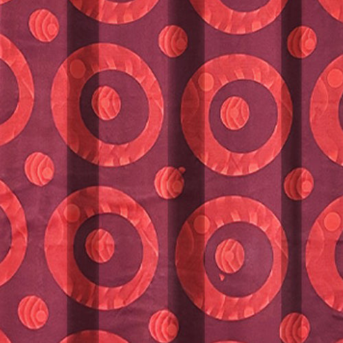 Premium Geometric Red Jacquard Long Door Curtains – Set of 2