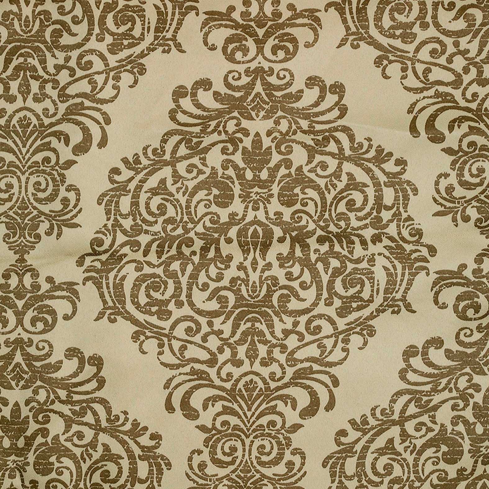 Premium Beige Printed Long Door Curtains – Set of 2