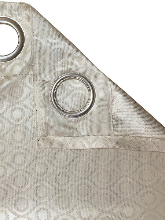 Solid Beige Window Curtain – 5 ft | Eyelet Style | Soft Neutral Elegance