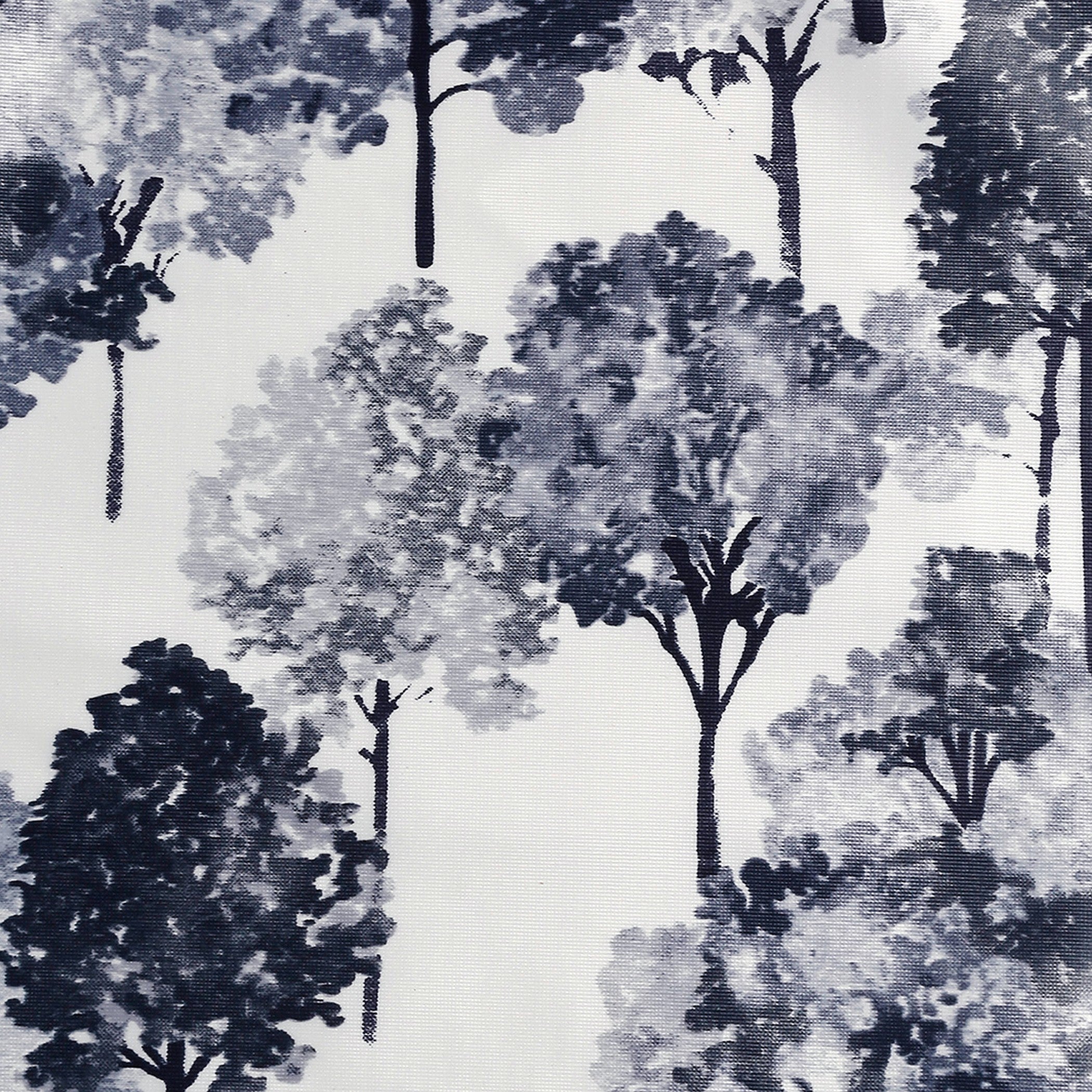 Nature-Inspired Grey Tree Print Window Curtains