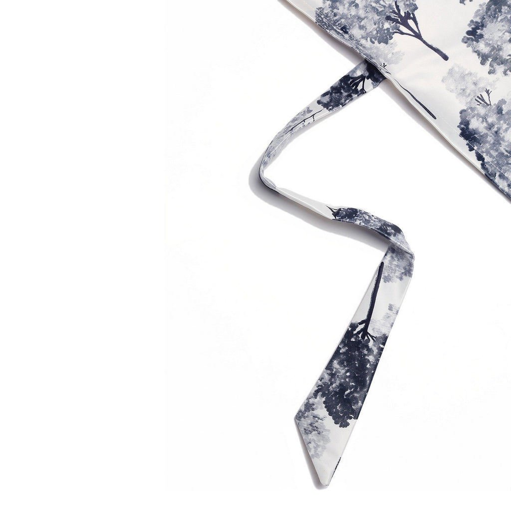 Nature-Inspired Grey Tree Print Window Curtains – Set of 2