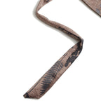 Premium Jacquard Botanical Fern Brown Window Curtains – Set of 2