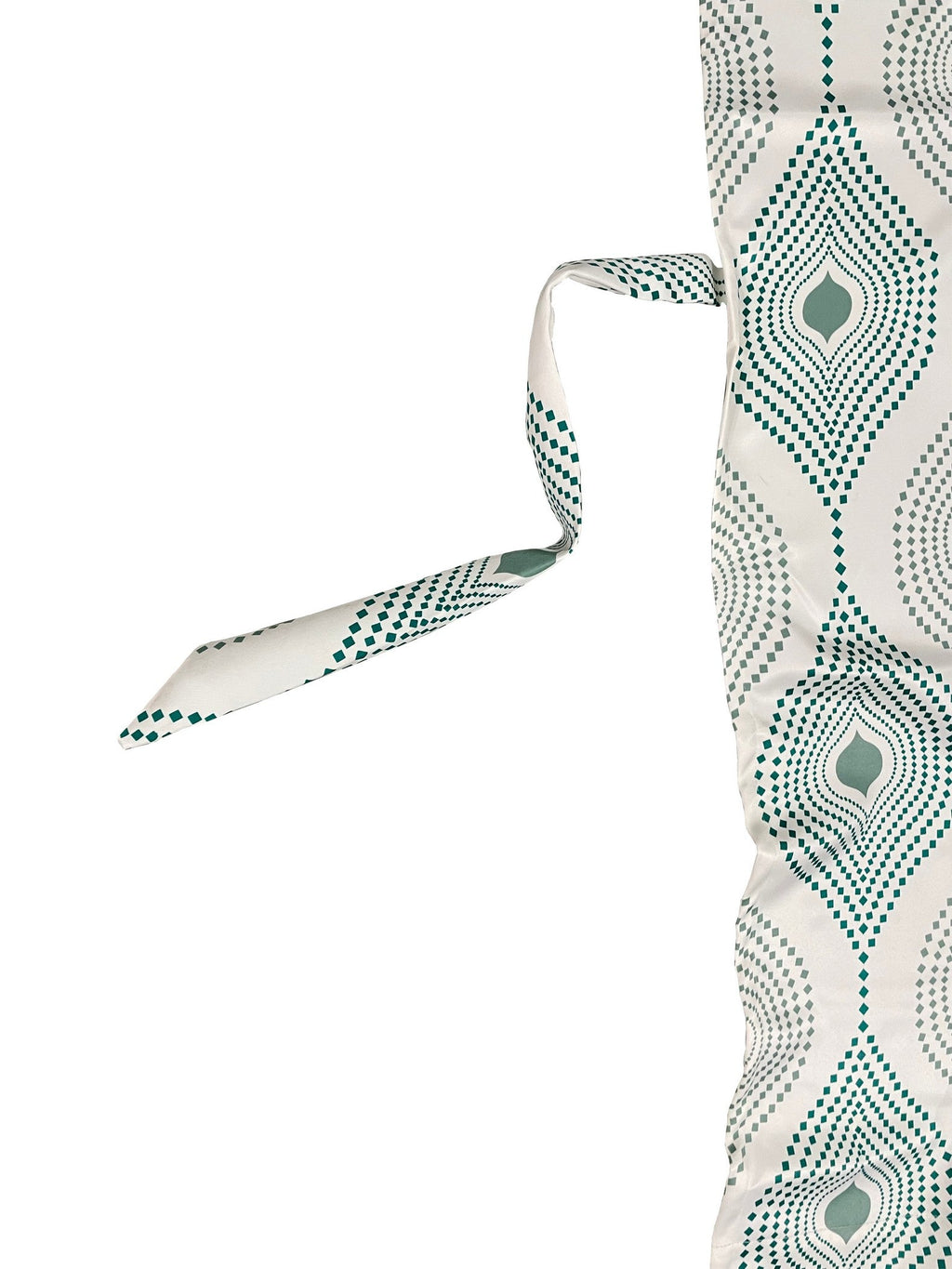 Premium Geometric Teal Printed Window Curtains – Set of 2